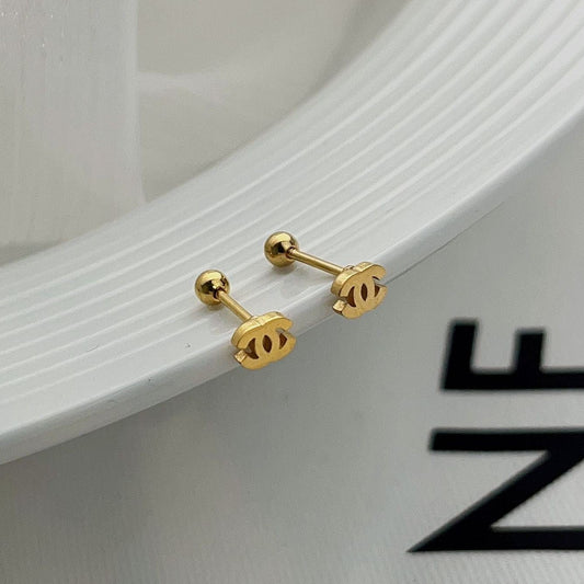 CC позлатени обеци